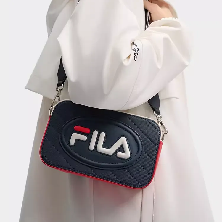 FILA Polyurethane With PU And Synthetic Leather Shoulder Bag, Crossbody Bag Extra Small Women's Legend Blue-4