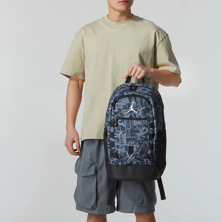 Jordan Polyester Backpack Regular Unisex Charcoal Black-4