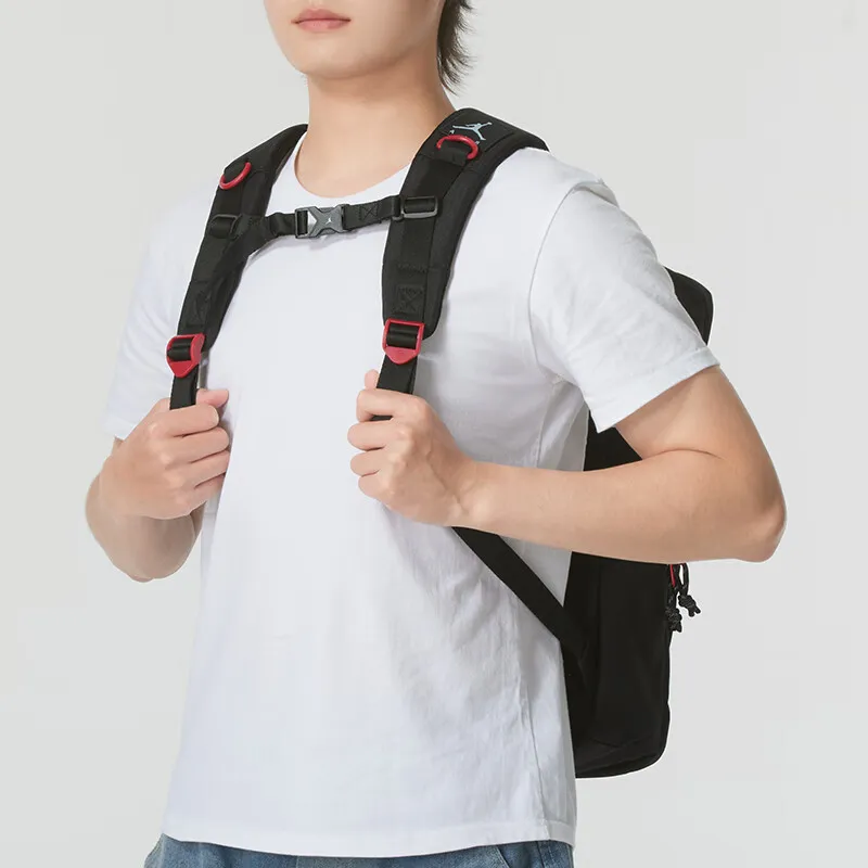 Jordan Polyester Backpack Medium Size Unisex Black-4