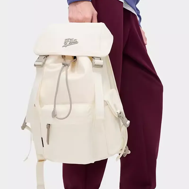 FILA FUSION Fabric Backpack Regular Unisex Snow White-5