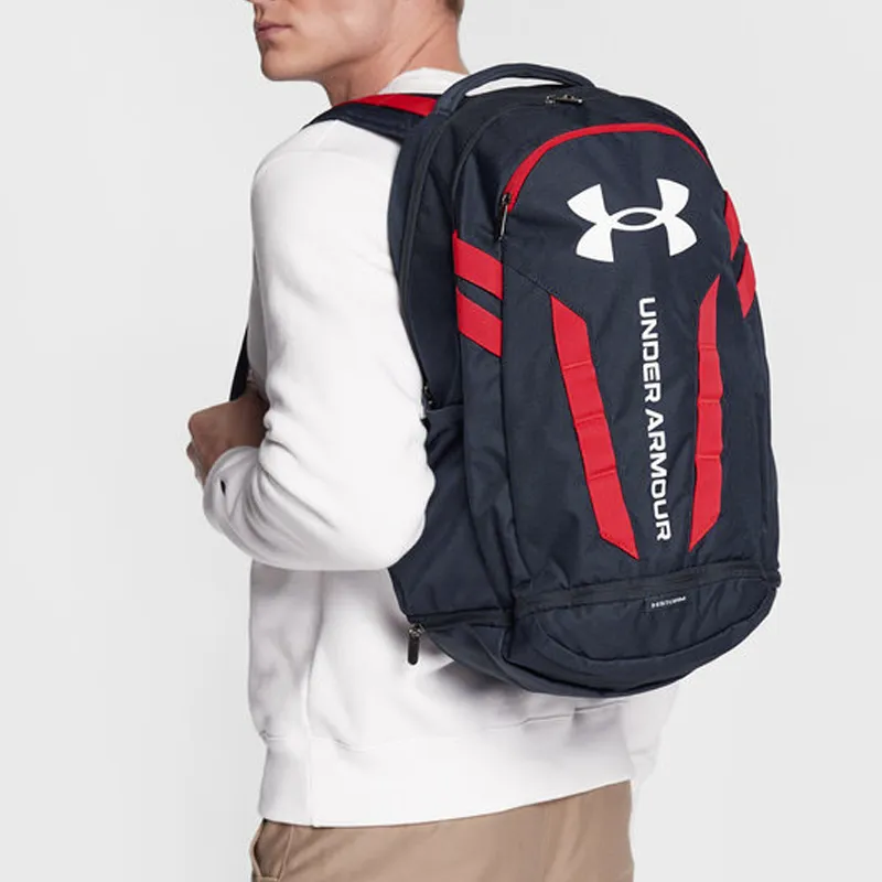 Under Armour Polyester Backpack Regular Unisex Blue & Red-4