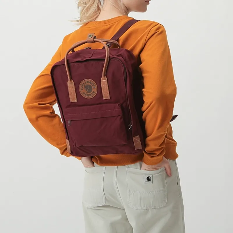 Fjallraven Kanken Polyester Backpack Regular Unisex Dark Brown Purple-5