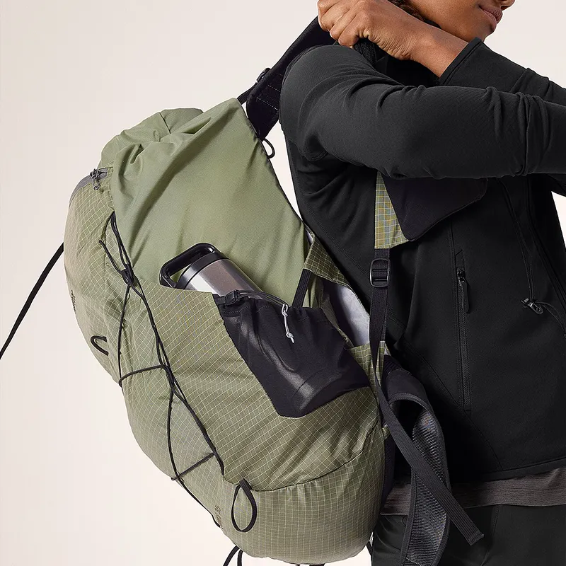 Arcteryx 35L Mountaineering Outdoor Bag Hadron™ L CP Fabric Nylon Green Unisex-5