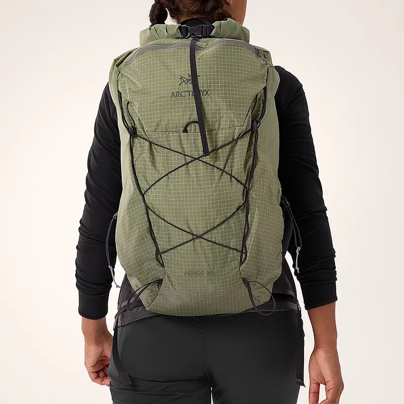 Arcteryx 35L Mountaineering Outdoor Bag Hadron™ L CP Fabric Nylon Green Unisex-4