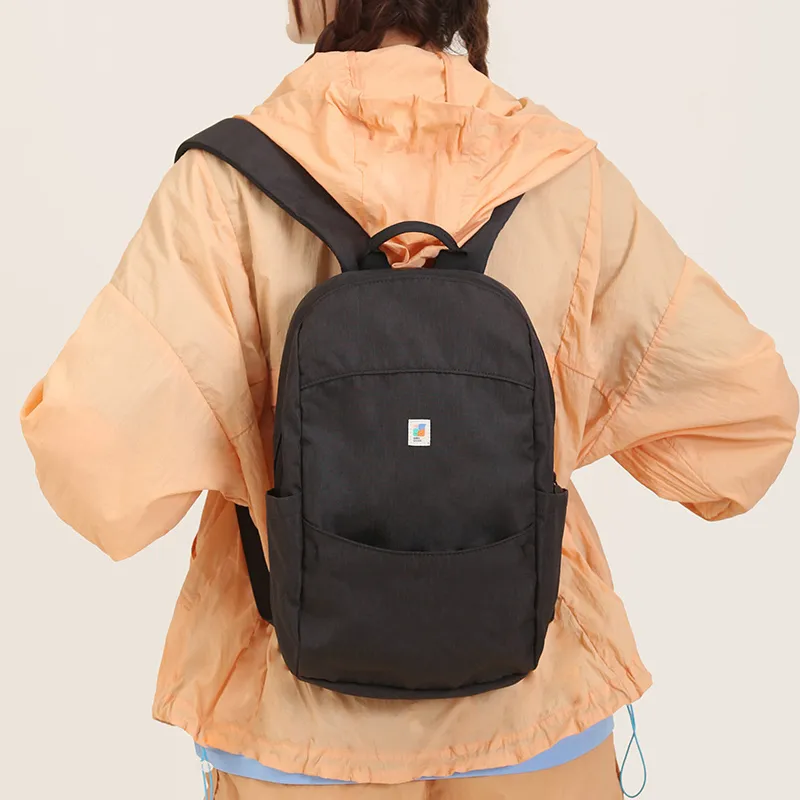 Cloud Factory Polyester Backpack Medium Size Unisex Black/Pink/Turquoise/Orange-6