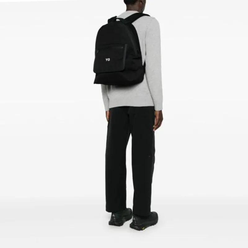Y 3 Cl Logo appliqué Backpack-4