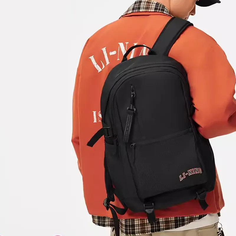 LiNing Polyester Backpack Unisex Black-2