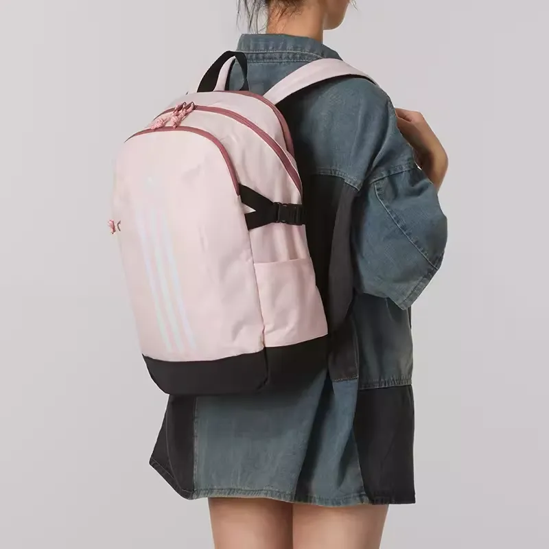 Adidas Fabric Backpack Regular Women's Pink & Black-4
