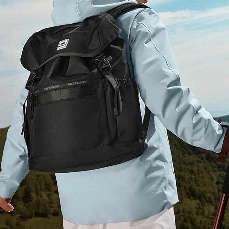 Skechers Fabric Outdoor Bag Backpack Regular Unisex Carbon Black-4