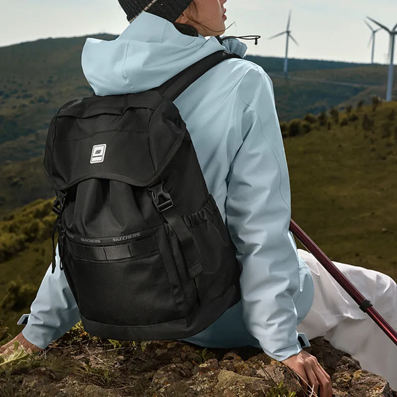 Skechers Fabric Outdoor Bag Backpack Regular Unisex Carbon Black-3