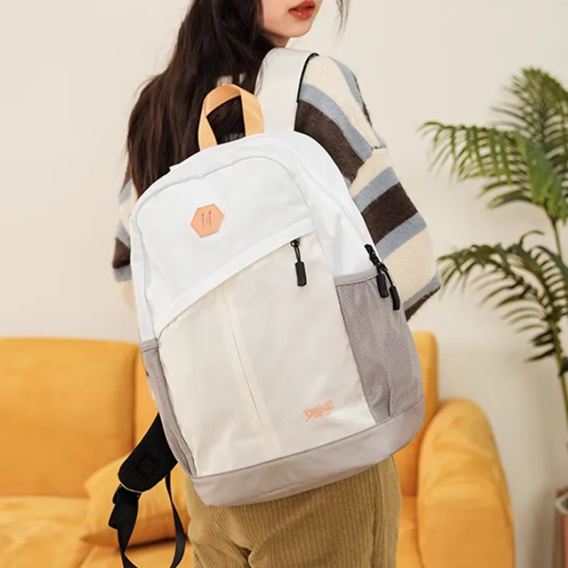 361° Fabric Backpack Regular Unisex White & Khaki-2