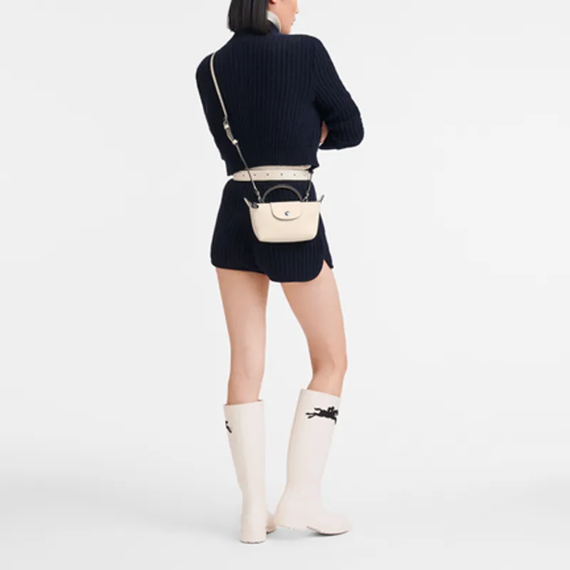 LONGCHAMP Debossed-logo Leather Mini Bag-3