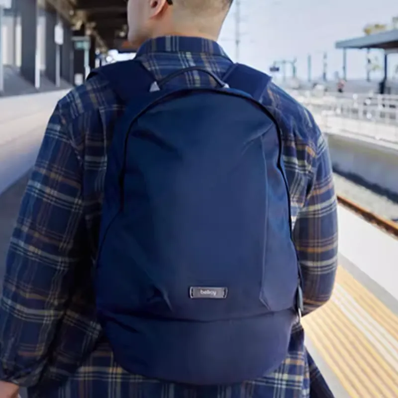 BELLROY Nylon Fabric Backpack Medium Size Unisex Marine Blue-3