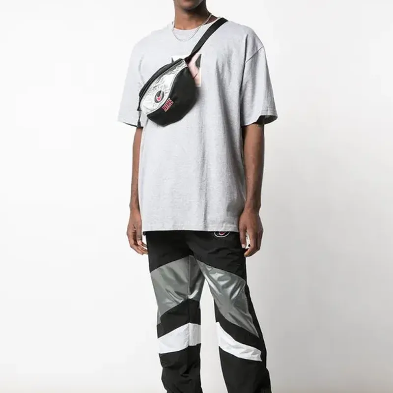 Supreme Nike Collaboration SS19 Nylon Sling Bag, Fanny Pack Regular Unisex Silver-4