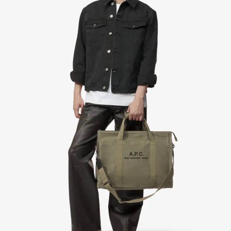 A.P.C Récupération Logo Printed Tote Bag-5