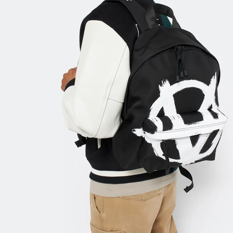 Vetements Canvas Backpack Men's Black-4