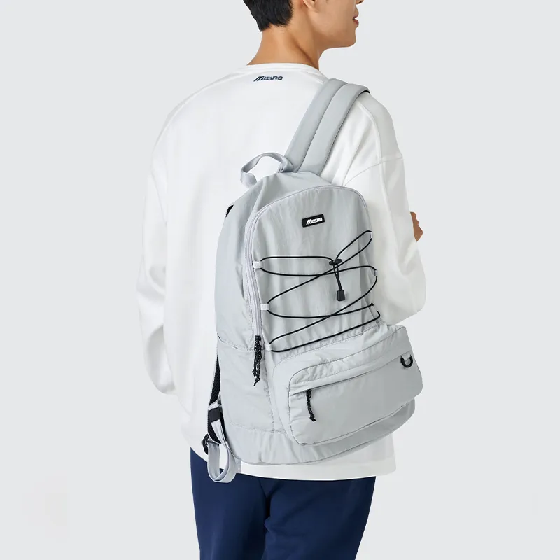 Mizuno Nylon Backpack Regular Unisex Gray-3