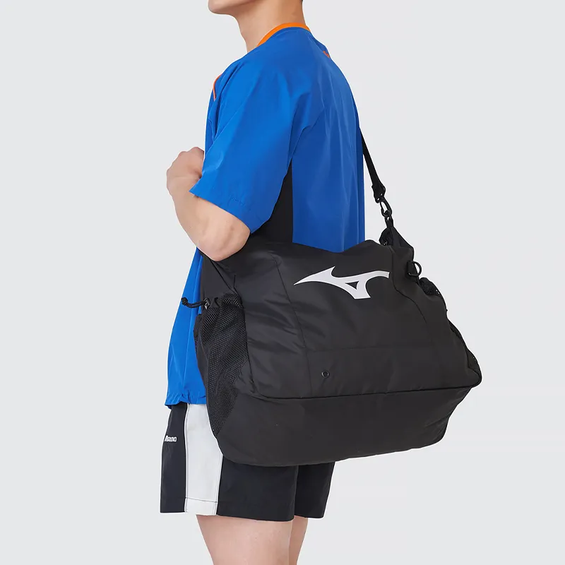 Mizuno Nylon Shoulder Bag Regular Unisex Black-3