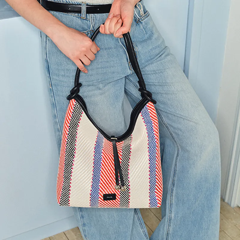 MUVA Polypropylene Tote Bag Shopping Bag Shoulder Bags Large Size Women's Multicolor-2
