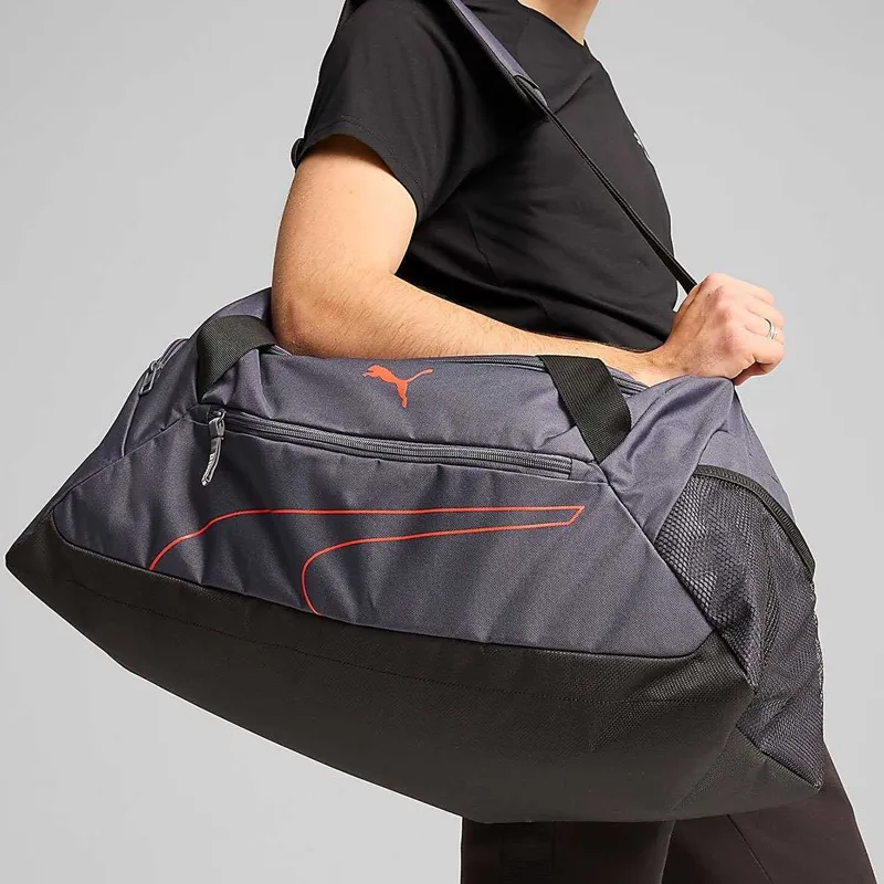 PUMA Polyester Sports Bag Gym Bag Medium Size Unisex Galaxy Gray-2