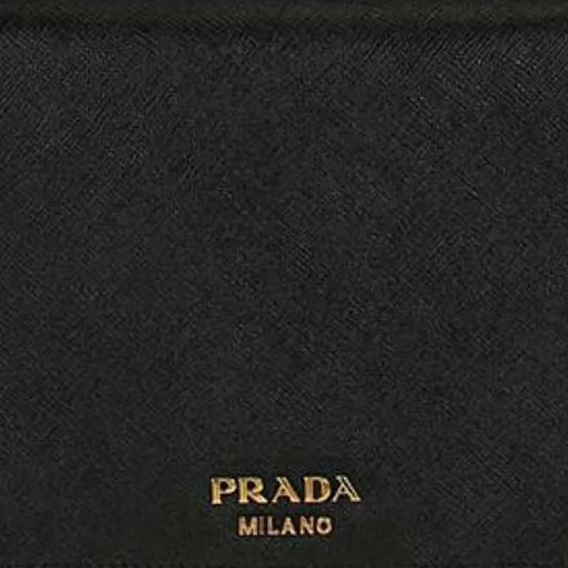 PRADA Saffiano Cow Leather Envelope Bag, Crossbody Bag, Shoulder Bag Women's Black-5