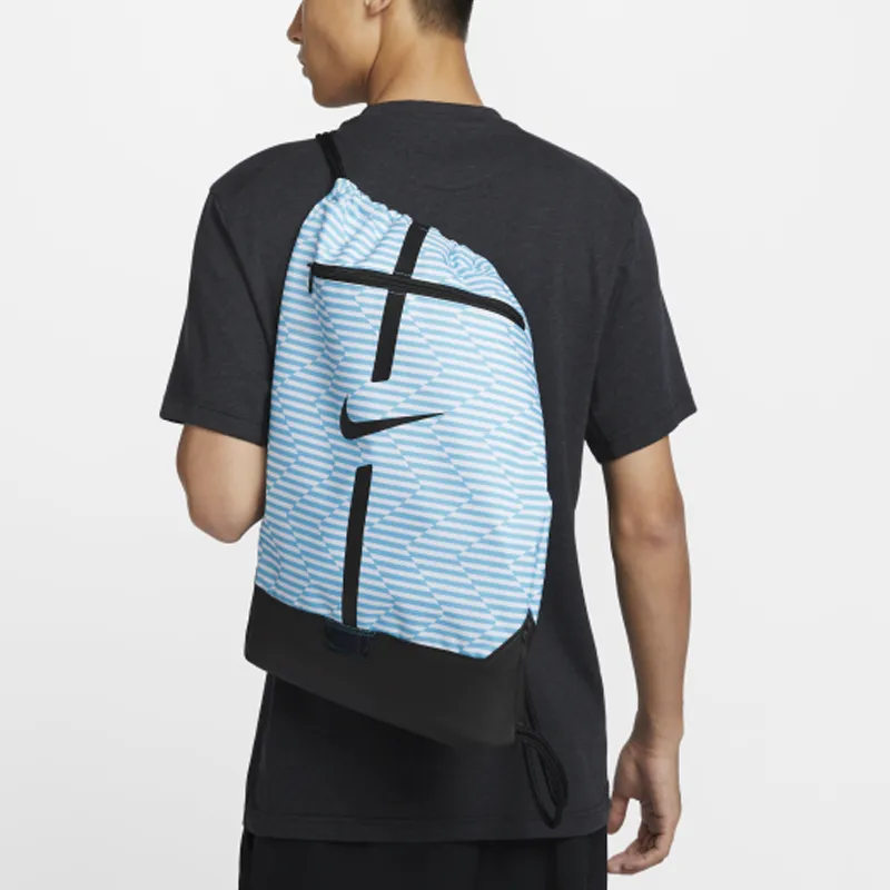 Nike Polyester Backpack Regular Unisex Fierce Blue & Black-2