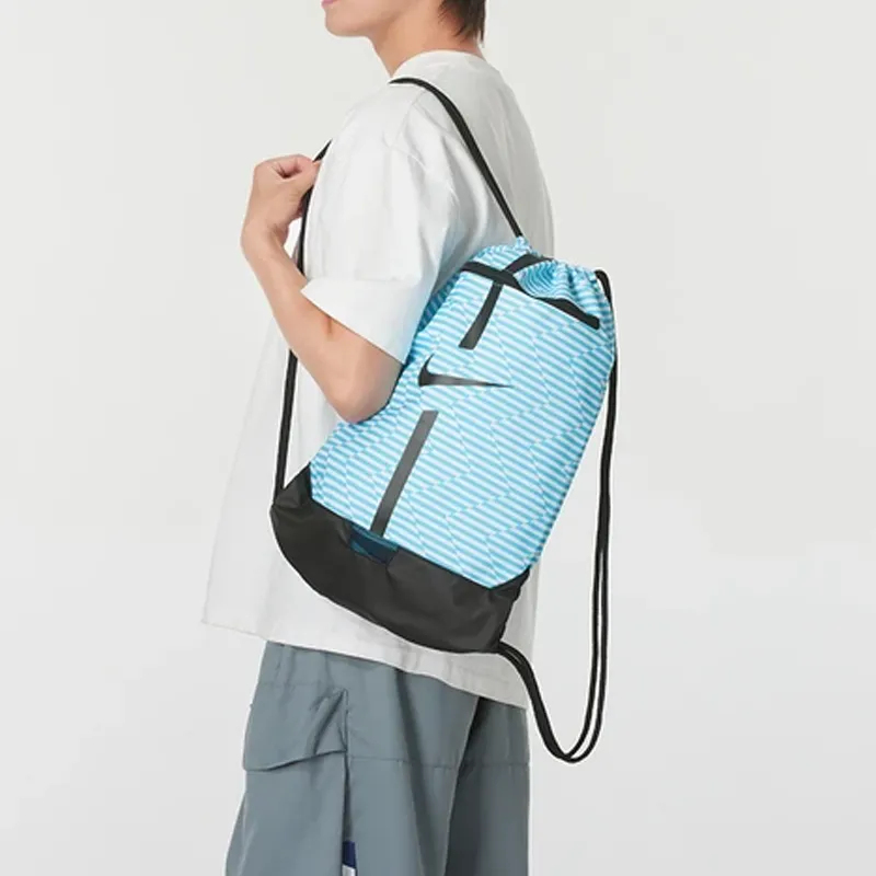 Nike Polyester Backpack Regular Unisex Fierce Blue & Black-4