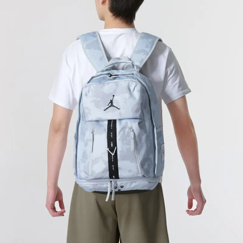 Jordan Polyester Backpack Medium Size Unisex Light Blue-4