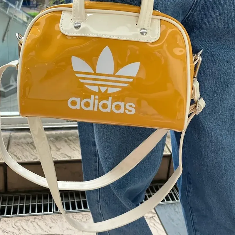 新作人気モデル Polyurethane Adidas Bowling Mini Handbag Bag Shoulder Bag バッグ