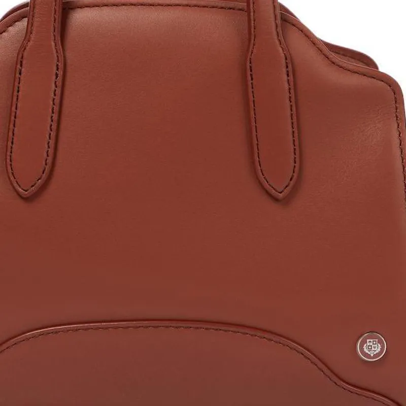 Loro Piana Sesia Calfskin Shoulder Bag Crossbody Bag Handbag Extra Mini Women's Brown-3