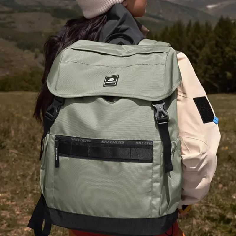 Skechers Fabric Outdoor Bag Backpack Regular Unisex Herbal Beige-3