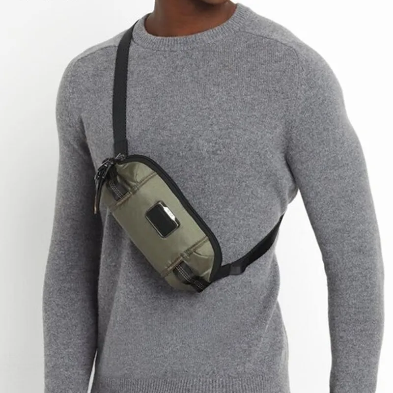 TUMI Alpha Bravo Ballistic Nylon Crossbody Bag, Shoulder Bag, Sling Bag Men's Olive Green-4