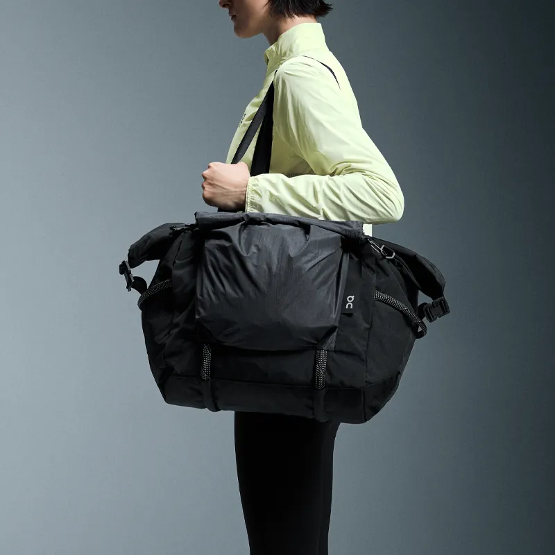 On Recycled Material One Shoulder Handbag Regular Unisex Black-2
