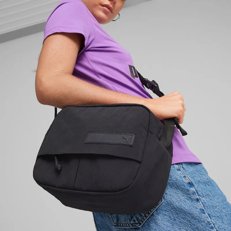 PUMA Nylon Handbag Shoulder Bag Crossbody Bag Regular Unisex Black-3