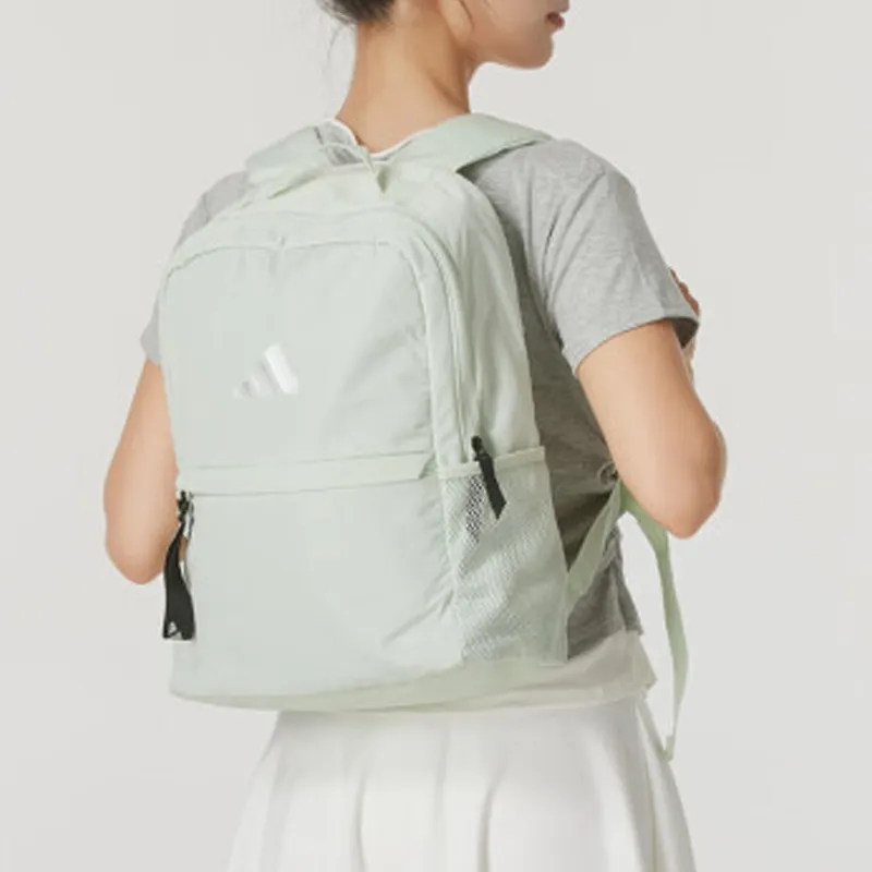 Adidas Recycled Polyester Backpack Regular Women's Linen Green & Metallic Silver-3