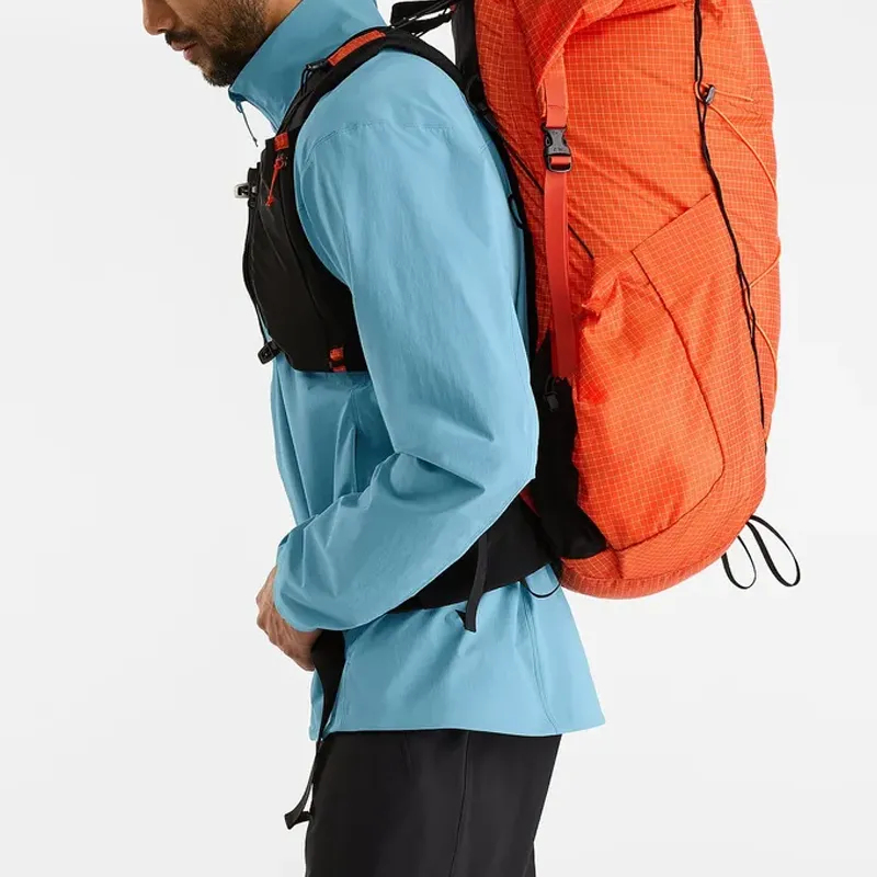 Arcteryx Nylon Outdoor Mountaineering Bag Backpack Regular Men's Orange-5