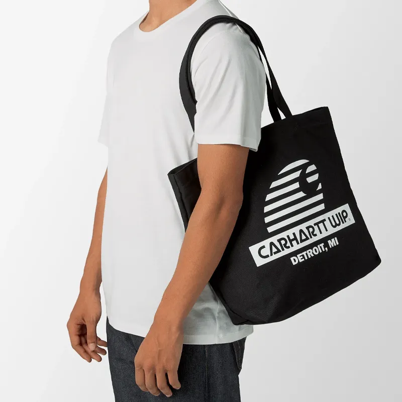 Carhartt WIP Canvas Bag, Tote Bag, Shopping Bag, Shoulder Bag, Handbag Regular Unisex Black-3
