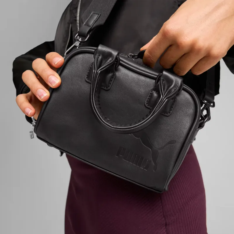 PUMA Polyester One Shoulder Handbag Crossbody Bag Small Size Unisex Black-3
