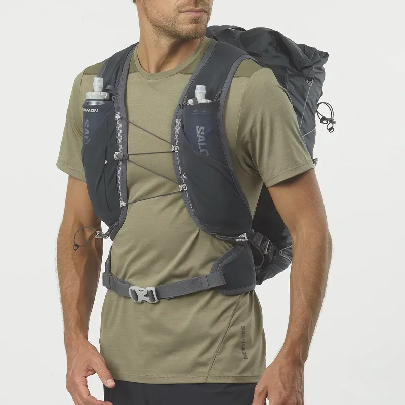 SALOMON Polyester Backpack Medium Size Unisex Ebony-3