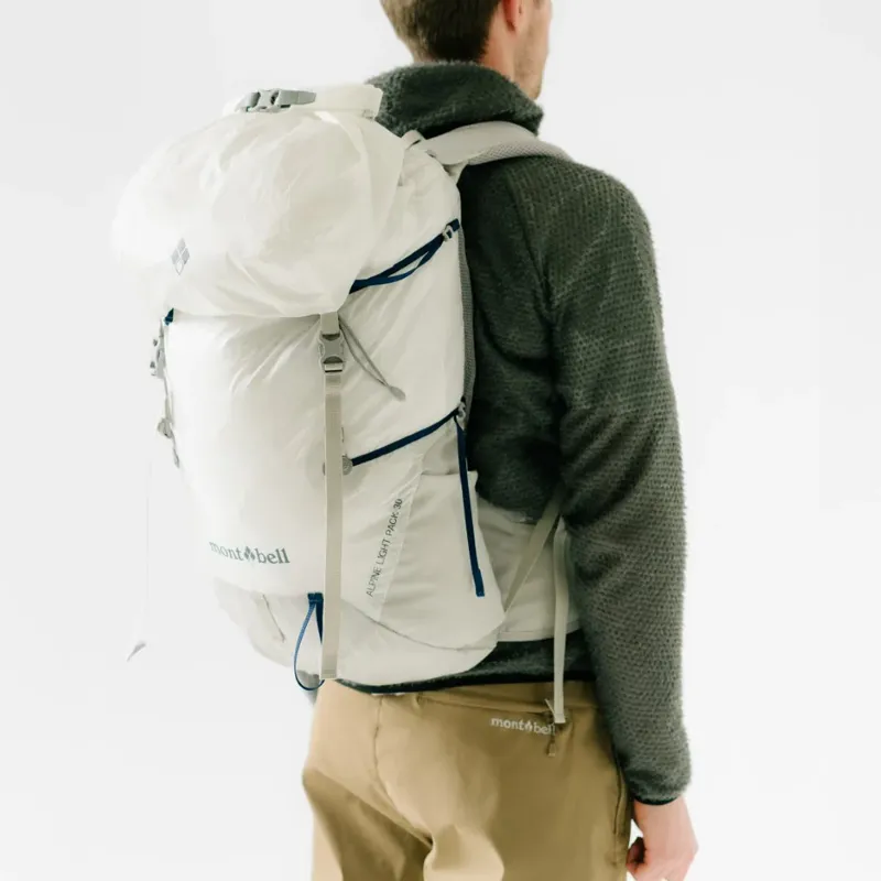 MONTBELL Nylon Outdoor Mountaineering Bag, Backpack Regular Unisex White-3