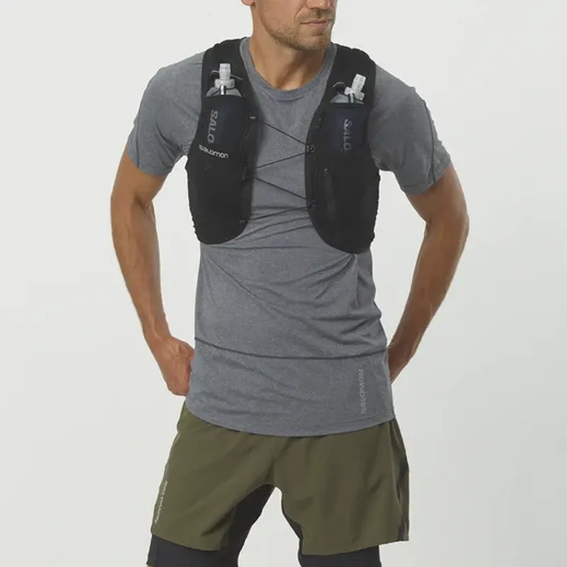 SALOMON Fabric Backpack Regular Men's Black-5