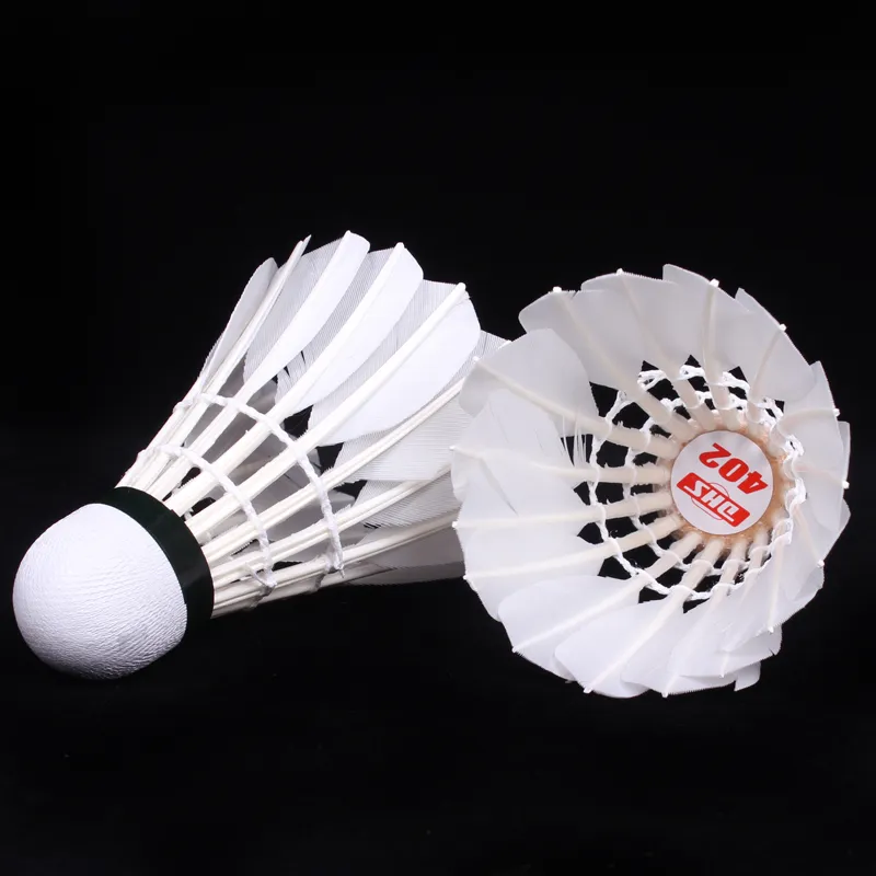 DHS Goose Feather Shuttlecock 12 Pack Goose Feather Shuttlecocks-1