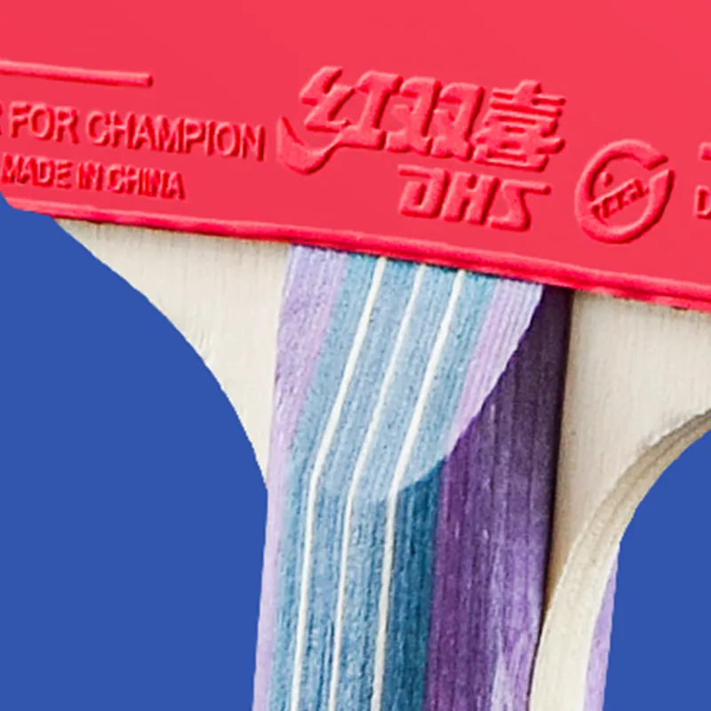 DHS Ping Pong Paddles Unisex All Wood Red-4