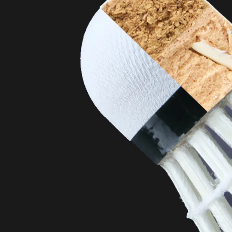 PEAK A Collection Goose Feather Shuttlecock 12 Pack Goose Feather Single Side Goose Feather Training Shuttlecocks-3