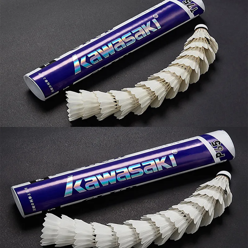 Kawasaki P65 Goose Feather Shuttlecock 12 Pack Goose Feather Shuttlecocks-3