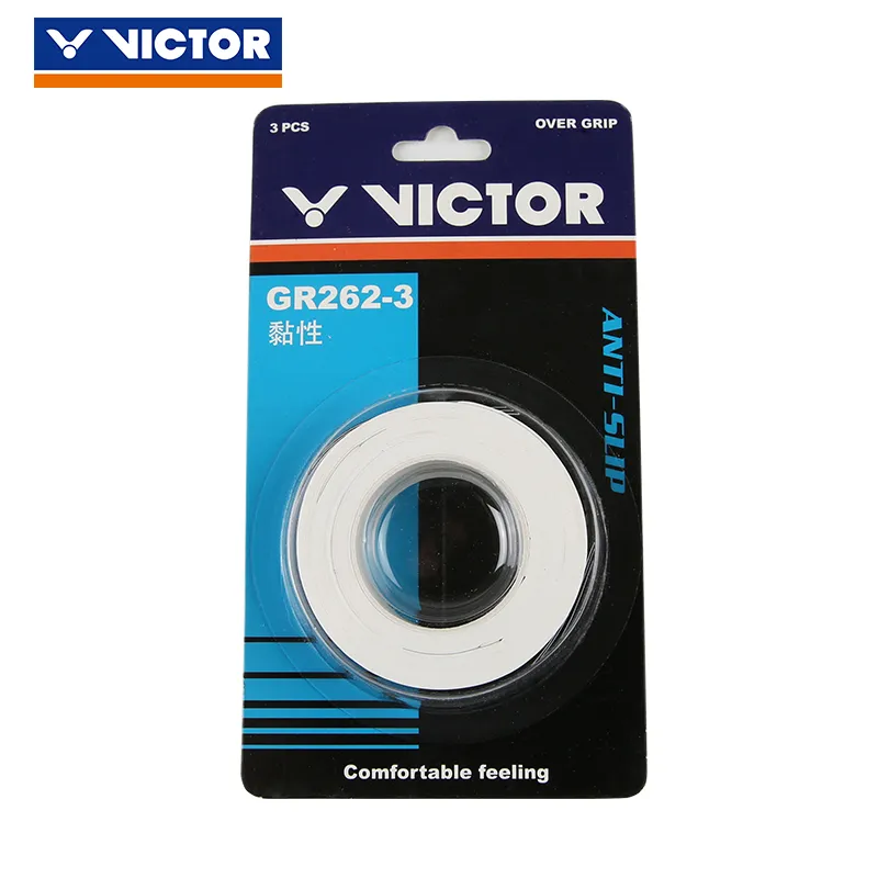 VICTOR Badminton Grip Tape White Polyurethane Thin-2
