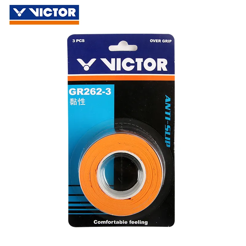 VICTOR Badminton Grip Tape Orange Polyurethane Thin-1