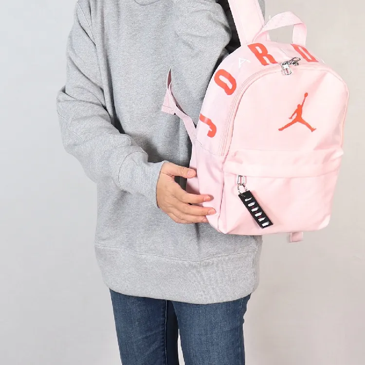 Jordan Polyester Backpack Small Size Unisex Pink-4