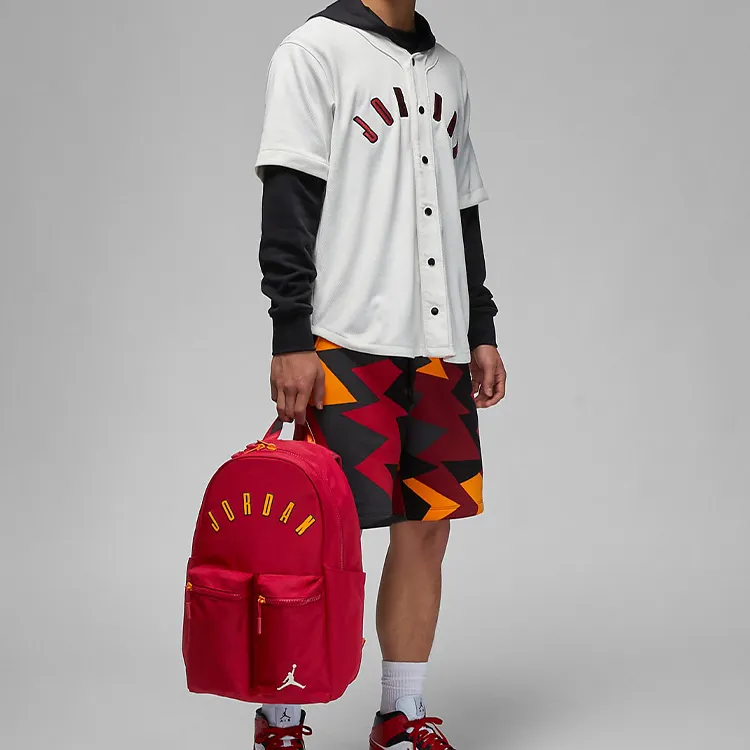 Jordan Polyester Backpack Regular Unisex Dark Red-5
