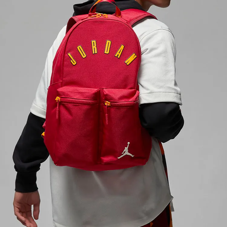 Jordan Polyester Backpack Regular Unisex Dark Red-4